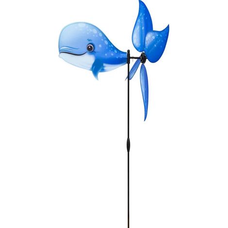 Elemento decorativo da giardino hq-invento blue whale 48x93 cm resistente