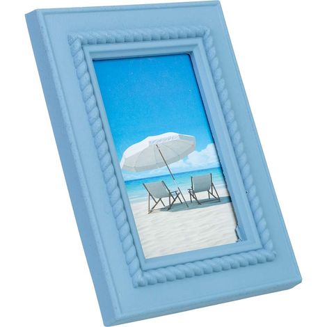 Marco de fotos de madera 12x15 azul 17x2x22 cm (1/5)