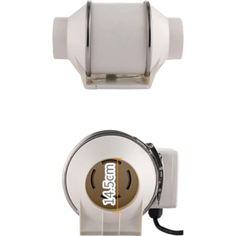 Ventilateur d'extraction, fonctionnement silencieux, ventilation efficace (1/2)