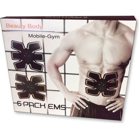 Stimulateur musculaire électronique pour l'entraînement des abdominaux (6-pack) EMS-AquaForge (1/4)