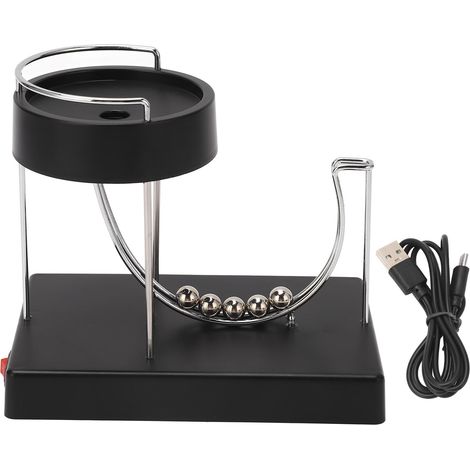 Boule de relaxation en acier en mouvement perpétuel anti-stress, jouet de bureau décoratif réduisant l'anxiété. (1/5)