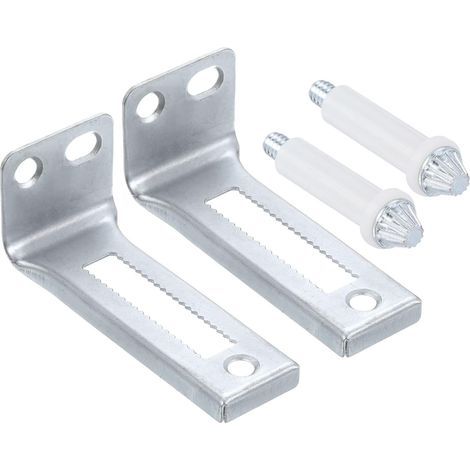 Lntyq 2 paires kit de réparation de quincaillerie pour porte coulissante à deux volets, kit de réparation de porte coulissante avec pivot inférieur de porte et plaque de support en métal pour porte de (1/4)
