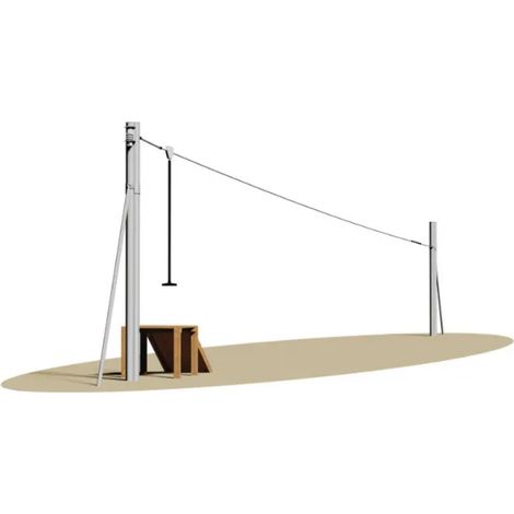 Adelaide 290 Giochipark téléphérique en acier galvanisé EN 1176 cm3200x100x410h - 1 Kg