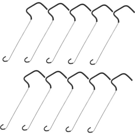 Écarteur de Branches pour Arbres Fruitiers en Acier Inoxydable 10 Pcs  Argenté, Pinces en Caoutchouc Réutilisables, pour Jeunes Rameaux, Jardiniers Amateurs et Professionnels (1/5)