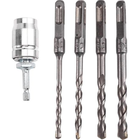 Schnellspannfutter für Elektrohammer mit Bohrkopf, Vierkantgriff, Adapter für Elektrische Bohrmaschine zum Hammer, Zubehör für Elektrowerkzeuge (1/5)