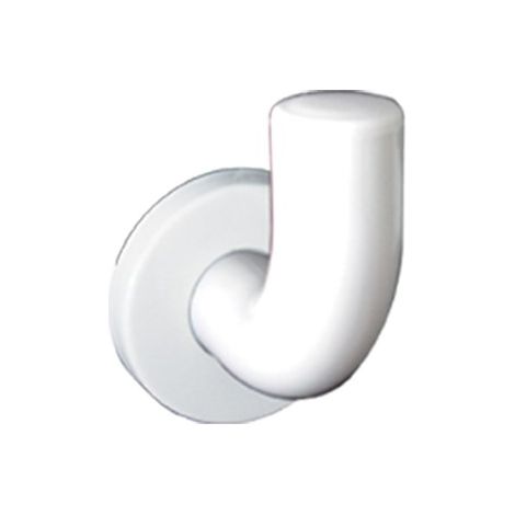 Appendiabiti singolo in allumionio bianco (1/3)