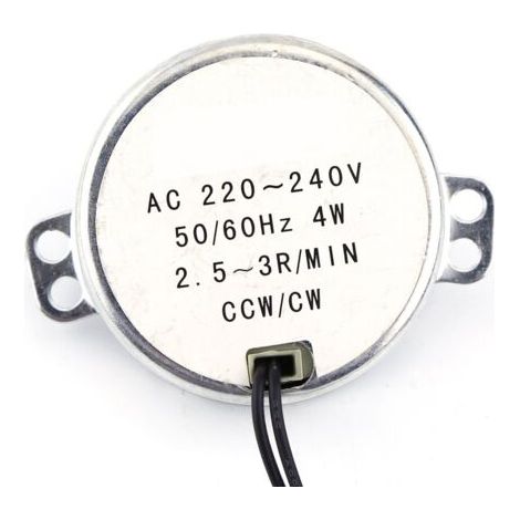 Moteur Synchronisé 1pc 220-240V Moteur Micro Ondes AC Synchronous Motor Geared Motor 4W CW/CCW(2.5-3RPM) (1/2)