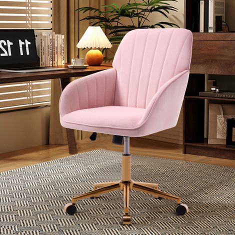 Chaise de bureau pivotante et réglable en hauteur pour la maison et la chambre — Chaise pivotante ergonomique avec dossier, adaptée à une position assise prolongée.