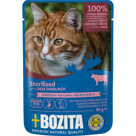 Bozita Morceaux stérilisés en gelée au bœuf 85 g