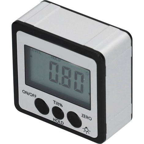 Digitaler Winkelmesser mit LCD-Anzeige, Neigungsmesser, Wasserwaage, magnetischer Winkelmesser für Holzbearbeitung (4x90°) (1/5)