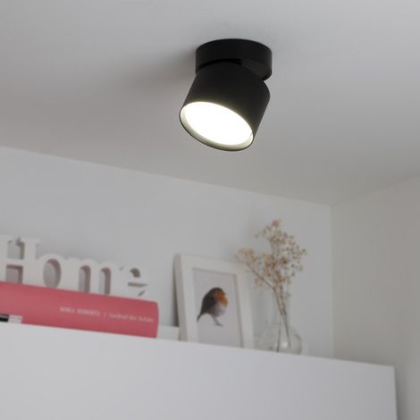 Aufbauleuchte schwenkbar GX53 - Farbe: schwarz - LED Leuchtmittel: 6W neutralweiß dimmbar
