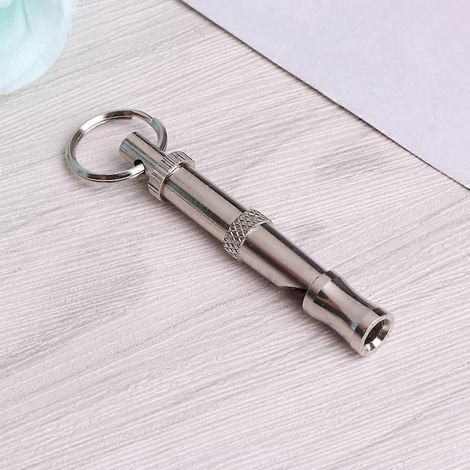 Sifflets de dressage ultrasoniques pour chiens de compagnie, sifflet de sauveteur en alliage métallique (1/4)