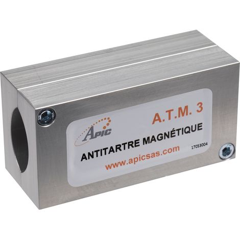 Apic – Antitartre magnétique A.T.M. 3 – 4 aimants néodymes – Installation facile après compteur – Évite la formation de tartre