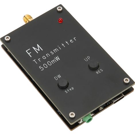Émetteur FM stéréo portable 2000 m 500 mW RC FMND 88-108 MHz en alliage d'aluminium (1/5)