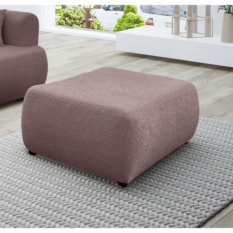 Polsterhocker Designerhocker Hocker ANIKE in Stoff Now or Never Altrosa (1/3)