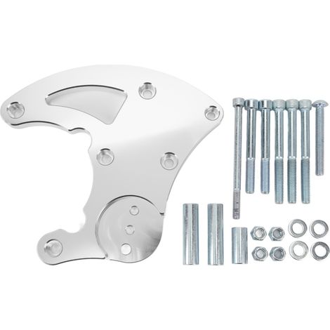 Kit compressore stabilizzatore con staffa di montaggio alto per climatizzatore, ricambio per camion Chevy LS LS1 LS2 LS3 LS6 Vortec LQ argento. (1/5)
