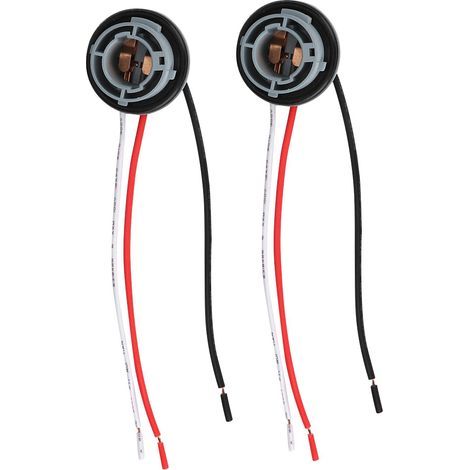 Wiring harness for plug, heat-resistant plug connector, 2 pieces, practical plastic for 1157 (1/5)