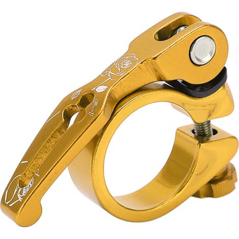 VIARON Collier de Selle Rapide en Alliage d'Aluminium pour VTT, 31.8mm, Doré (1/5)