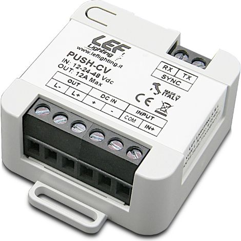 Interfaccia dimmer led lef 12a max 576w - push-cv (1/2)