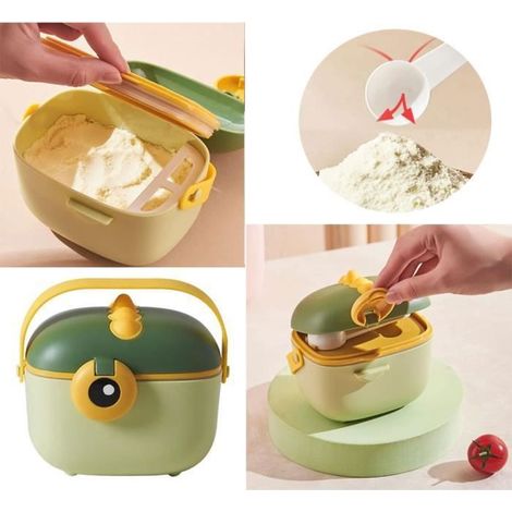 boîte doseuse de lait bébé,Conteneur Alimentaire Scellé Portable pour Le Lait en Poudre,Distributeur de Lait en mult DOSEUR DE LAIT (1/5)