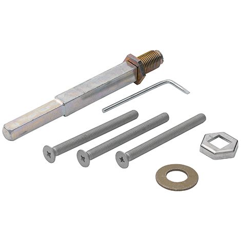 HOPPE® Befestigungsset für Schutz-Wechselgarnituren ES1/ES2 (Knopf/Griff), VK 10/8 mm, Stiftlänge , Türdrücker, Haustür