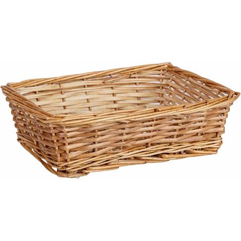 Cesto rectangular de mimbre marrón 26x18.5x8h cm (1/5)