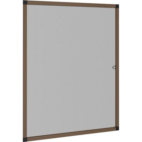Moustiquaire marron pour fenêtre, 80 x 100 cm (1/5)