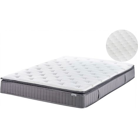 Materasso a molle insacchettate 140 x 200 cm con maniglie imbottitura in Memory Foam rinfrescante duro rivestimento rimovibile 7-Zone Pleasant (1/5)
