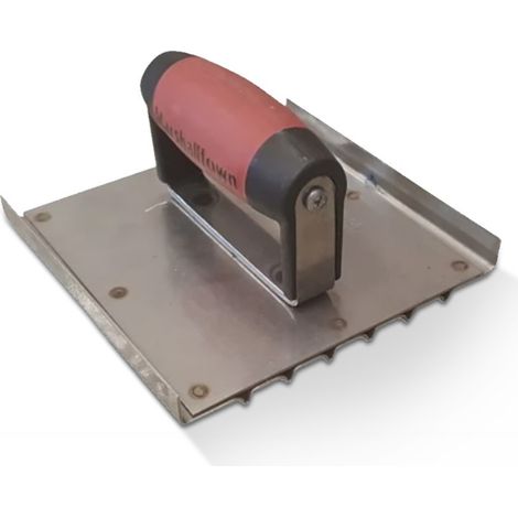 Fer plat à rainure en inox 15.2 x 15.2 cm – Création de rainures nettes sur béton frais – Résistant à l'usure et à la corrosion – Marshalltown (1/5)