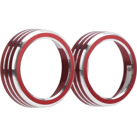 Garniture de bouton de climatiseur rouge de remplacement, 2 pièces, pour Honda Civic tous les modèles 10e génération 2016 – 2019 (1/5)