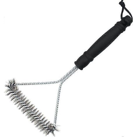Brosse à barbecue 360°, accessoire de barbecue, ustensiles de barbecue, poils en acier inoxydable, brosse à barbecue à nettoyage à 360°, rapide et efficace (1/5)