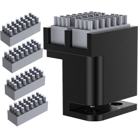 Nozzle Cleaning Brush - Aluminium Body - Compatible With Heated Print Bed - For Bambu Lab P1P P1S X1 X1C X1E 3D Printers - 1 Unit