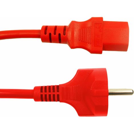 Cordon d'alimentation RS PRO, Connecteur CEE 7/7 CEI C13, 500mm, 10A / 250V ( Prix pour 1 )