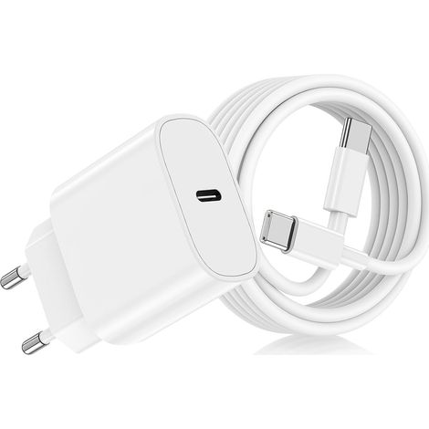 USB-C-Schnellladegerät kompatibel mit iPhone 17/16/15, USB-C-Schnellladeadapter mit 2 m USB-C-Kabel, kompatibel mit iPhone 17/16/15 Pro und Pro Max (1/5)