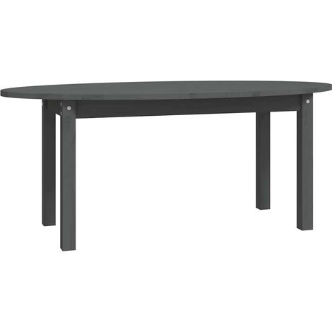 Maison Exclusive - Tavolino da Salotto Grigio 110x55x45 cm Legno Massello di Pino (1/5)