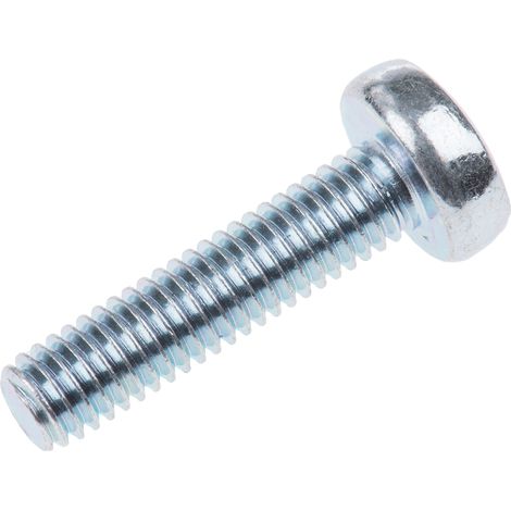 Vis à métaux RS PRO M6 à tête Cylindrique Pozidriv en Acier, 25mm ( Prix pour Sachet de 100 ) (1/2)