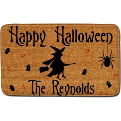 couverture de paillasson d'halloween paillasson de bienvenue décoration d'halloween tapis robuste antidérapant lavable intérieur et extérieur
