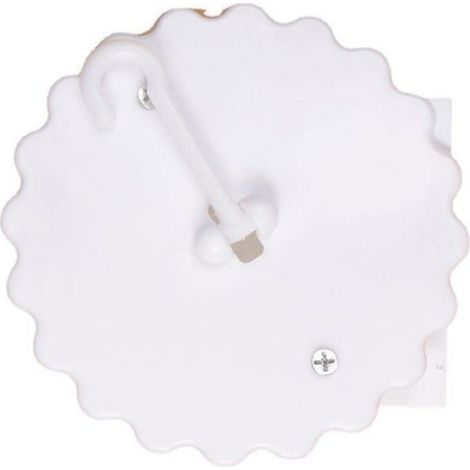 2 Crochet de plafond, Dôme 12 cm, Plastique et métal, Adhésif double face, Pour moustiquaire et auvent de lit (1/4)