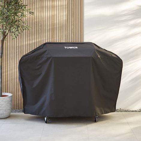 Tower T978526COV Four Burner Gas BBQ Cover, Waterproof and Windproof, Black (1/3)