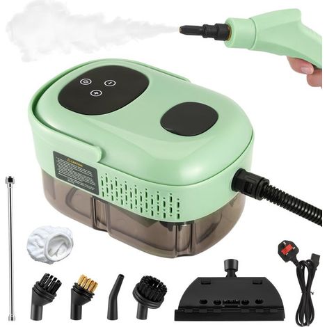 1 unité Nettoyeur Vapeur, 2500 W, réservoir 1100 ml, 6 niveaux de réglage, pour sols, joints et meubles rembourrés (1/5)