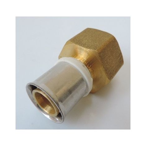 Femelle fixe sertir 3/4'' laiton pour systeme multicouches Ø 20mm (846.20.773) PB TUB MCRF420