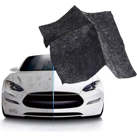 Cloth, microfiber and wipe, 4 pieces Nano glitter fabric for car spokes Nano magic anti-scratch fabric car paint polishing cloths tool for repairing light scratches (1/5)