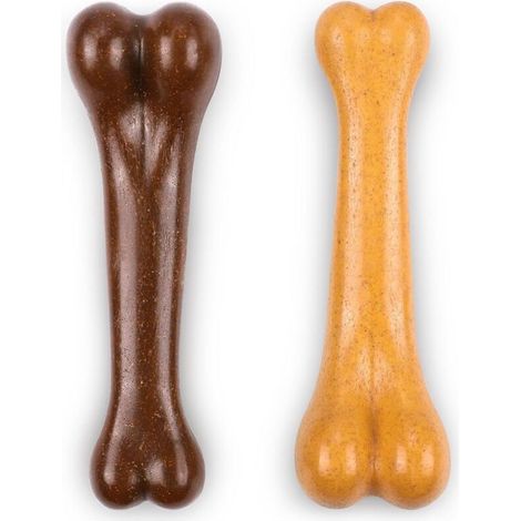 Jouet à Mâcher pour Chien - PP Alimentaire + Copeaux de Bois - Pour Chiens Moyens et Grands - Lot de 2 - 18,5 x 5,5 x 4 cm (1/5)