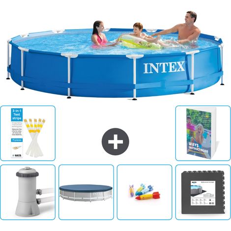 Frame Pool Rund - 366x76 cm - 7-teilig S317