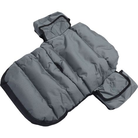 Housse de siège de tondeuse à gazon en tissu Oxford 600D imperméable et réglable, protection pour siège de tracteur d'extérieur, gris (1/5)