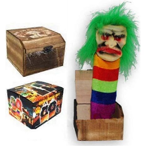 Überraschungs-Trickbox aus Holz – Lustiges und gruseliges Halloween-Spielzeug (1/5)