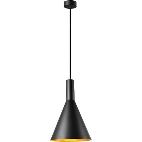 Suspension intérieure PHELIA 30 Ø 28 cm noir/doré E27 23W max - SLV - 1002950 (1/3)