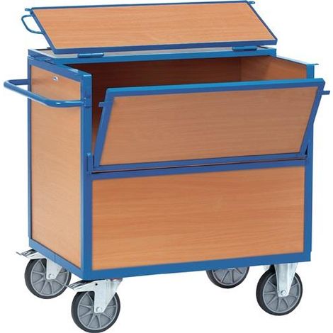 Fetra Holzkastenwagen mit Wänden, Boden und Dach aus Holz 1000x700 (1/2)