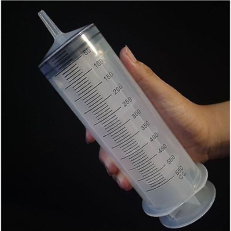 Seringue de grande capacité 500 ml – Pompe réutilisable avec tube d'alimentation 1 m – Pour alimentation précise d'encre (1/2)