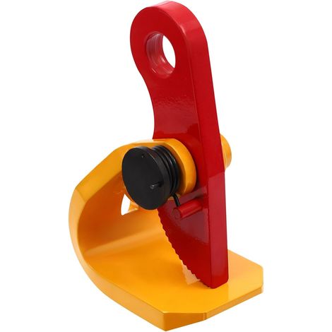 Hebeklemme 1.5T Horizontale Plattenhebeklemme Backenöffnung: 0-50mm zum horizontalen Heben und Transportieren von Stahlplatten, Blechen, Metallplatten